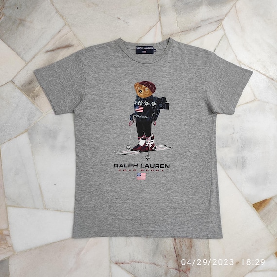 Polo Sport, Rare vintage 90s Polo Sport Ralph Lauren Ski Bear Tee