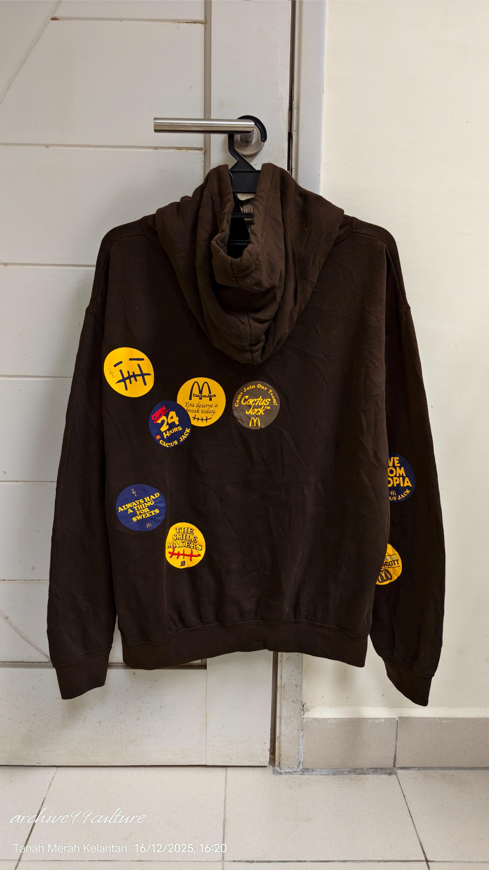 FW20 Travis Scott X Mcdonald's Cactus Jack Sticker Bomb Hoodie - Etsy Israel