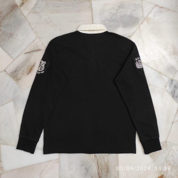 PPFM Embroidered Skull Rugby Shirt - AW2000 Vinta… - image 2