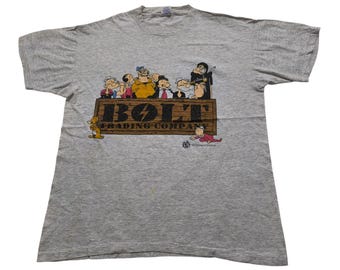 Vintage Lightning Bolt X Popeye 1993 surf skate tee