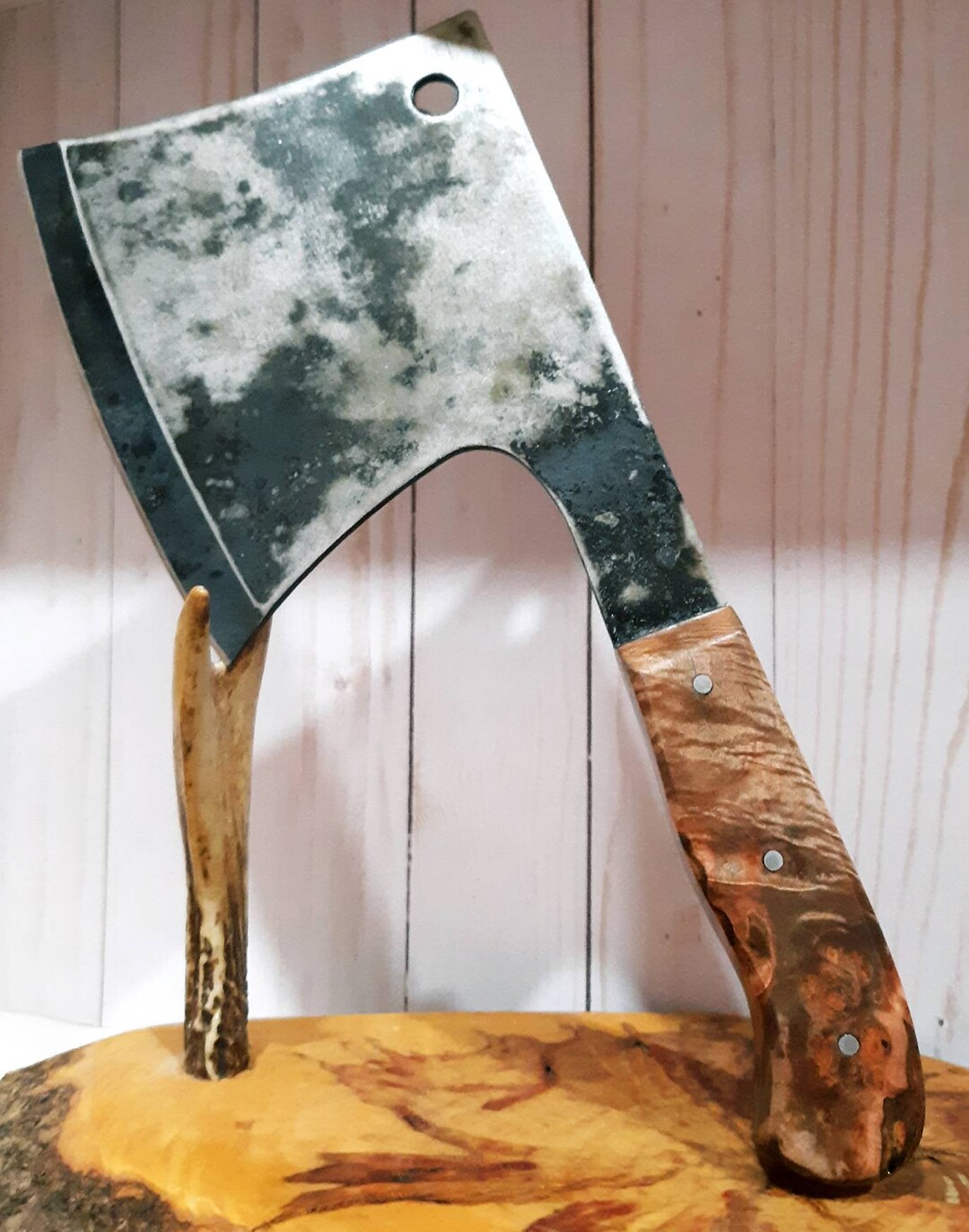 XL Handmade Meat Cleaver BBQ Chef Knife Kitchen Knife Etsy