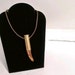 Bullet and Bones real deer antler necklace, .38 special