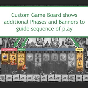 Quacks of Quedlinburg Upgraded PRINTABLE Game Board | Extra banners for Quacks of Quedlinburg Alchemist Expansion Packs