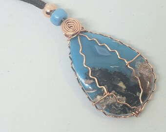 Kingman Turquoise LIFEforce Energy Orgone Amulet Necklace for Prosperity, Health & Protection by Shamanic Healing Artist, Azurae Windwalker