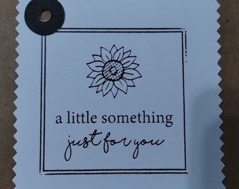 A Little Something gift tag