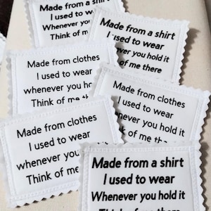 Handmade Memorial Patch: Sew-On Shirt Memory Patch (3x4 inches)