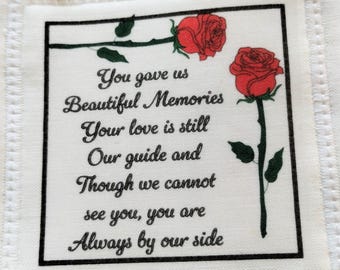 Handmade Memorial Patch: Sew-On Fabric Remembrance