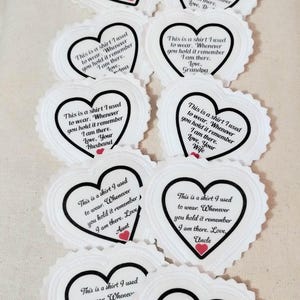 Memorial Fabric Heart Patch: &quot;This is a shirt I used to wear...&quot;