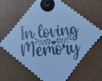 In loving memory gift tag