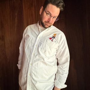 90s Tweety and Sylvester button down
