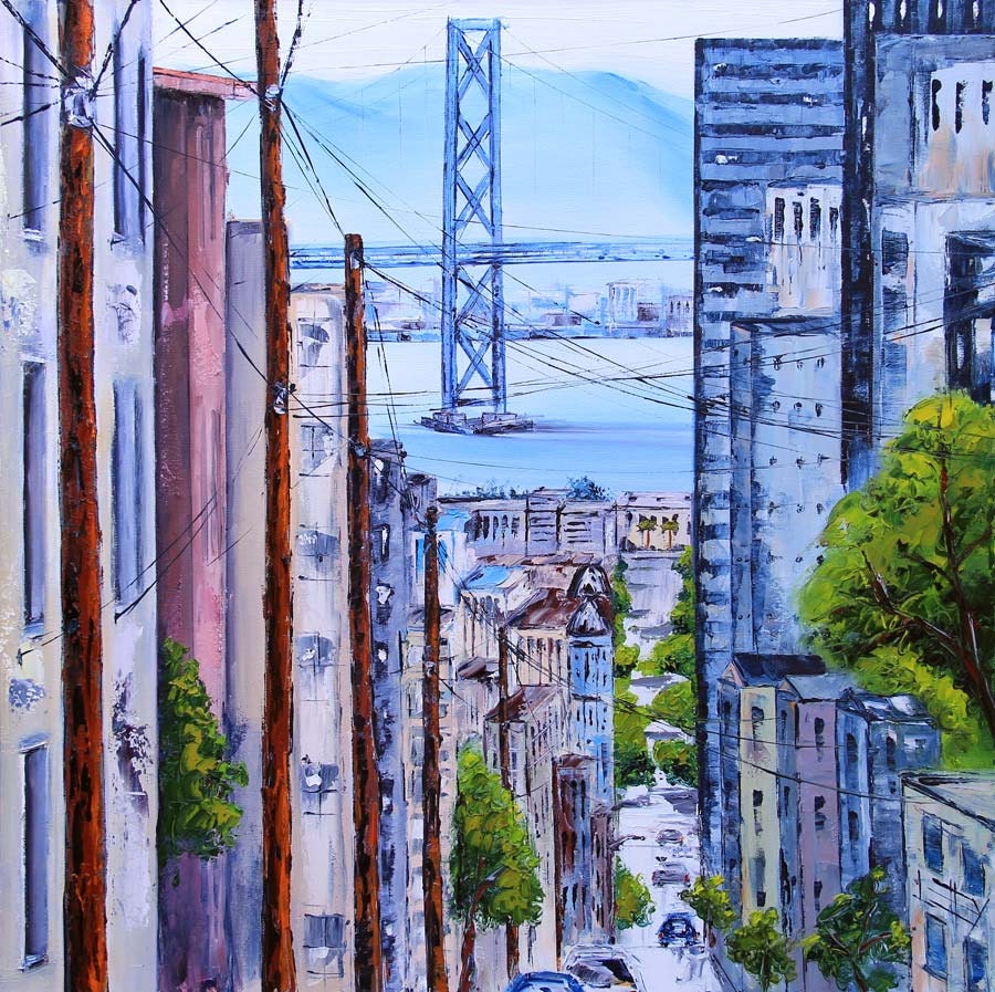 San Francisco Print San Francisco Art Giclee Cityscape Etsy