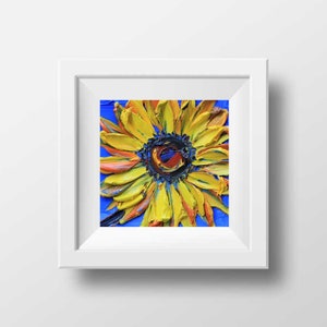 Sunflower Print, Van Gogh Print, Sunflowers, Sunflower Art, Print, Giclee, Flowers, Floral Print, Floral, Flower Art, 10x10, 12x12, Signed