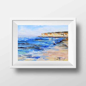 California Beach Decor, Ocean Print, Coastal Decor, Nautical Print, Four Mile Beach, Santa Cruz California, San Francisco Bay, Monterey Bay