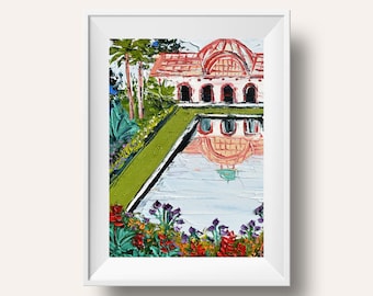 Balboa Park Botanische Gebäude Kunstdruck Landschaft, San Diego Kalifornien