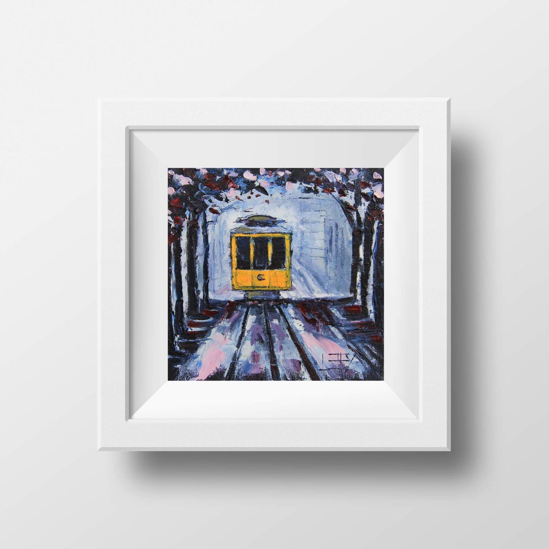 San Francisco Print Cable Car Fine Art Signed Print 8x8 - Etsy