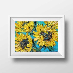 Van Gogh Sunflowers Art Print: Floral Giclee Print