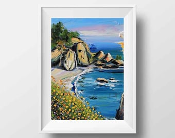 McWay Falls Print: Big Sur California Coastal Art
