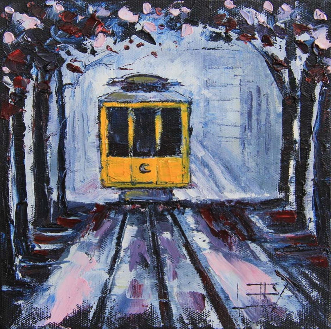 San Francisco Print Cable Car Fine Art Signed Print 8x8 - Etsy
