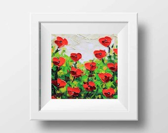 Floral Print, Flower Print, Red Poppy Print, Floral Art, Poppies, Wildflowers, Abstract Artwork, Floral Decor, Flower Decor, Poppy Art,Poppy
