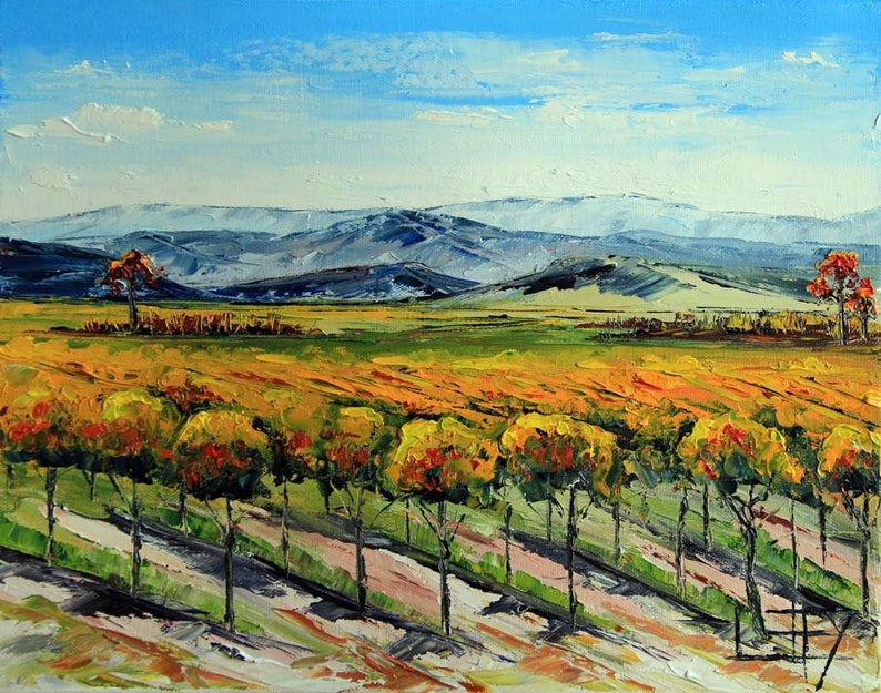 Commission Napa Valley Painting Original Painting Etsy