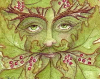 The Green Man Small Art Print