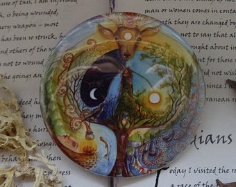 Deer Medicine Pocket Mirror