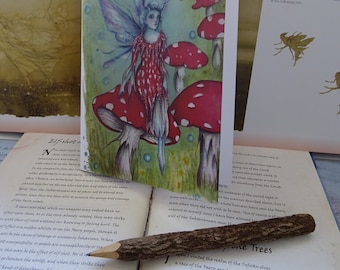 A5 Notebook, Faerie Ring, Fairy Notebook, sketchbook, workbook, Jotter, Recycled, Nature Journal, Faerie art, Toadstool, Woodland Fairy