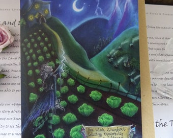 The Witch and her Cabbages ~ Art Card