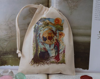 Cerridwen's Spell Tarot Card Bag/Crystal Pouch