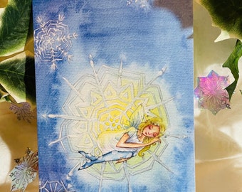 Snowflake Fairy Christmas Card