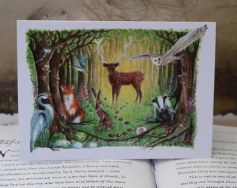 Welcome to the Wood Greeting Card