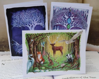 Magical Forest ~ Pack of 3 ~ Greetings Card