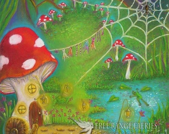 Wash Day! Small Signed Art Print