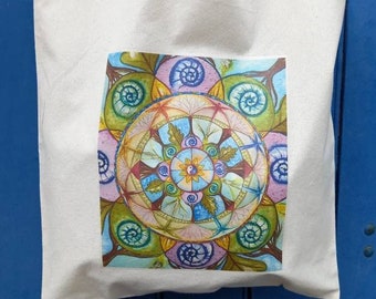 Cosmic Flower Tote Bag