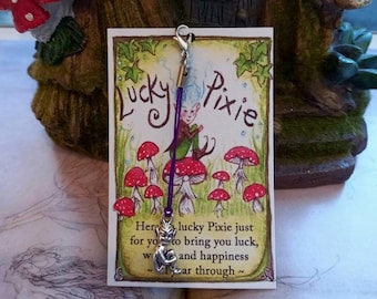 Lucky Pixie Clipper Charm ~ Good Luck Charm