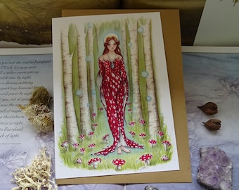 Brighid's Wood Greetings Card