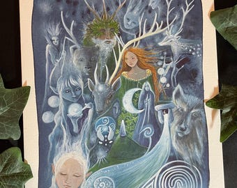 The Silver Wheel - Original Watercolour Painting