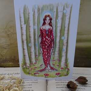 Celtic Goddess, Value Card Pack, Pack of 6, Goddess, Pagan, Elen of the Ways, Cerridwen, Arianrhod, Spiritual Art Cards, Celtic Shaman image 3