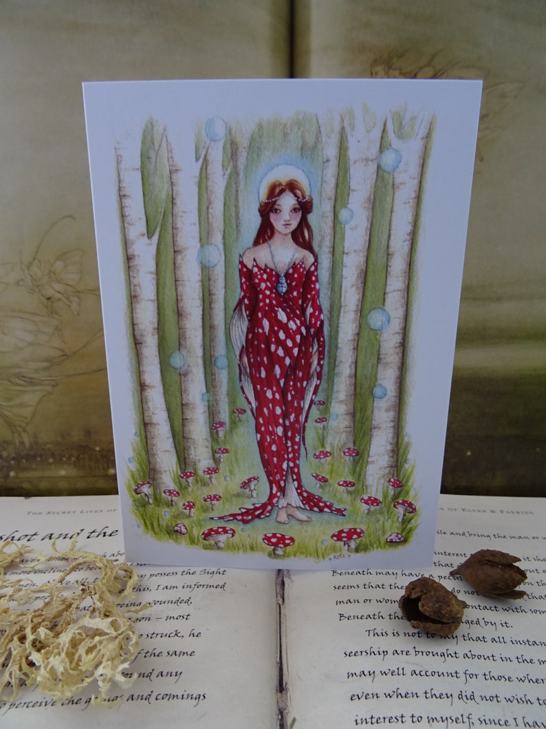 Celtic Goddess, Value Card Pack, Pack of 6, Goddess, Pagan, Elen of the Ways, Cerridwen, Arianrhod, Spiritual Art Cards, Celtic Shaman image 3