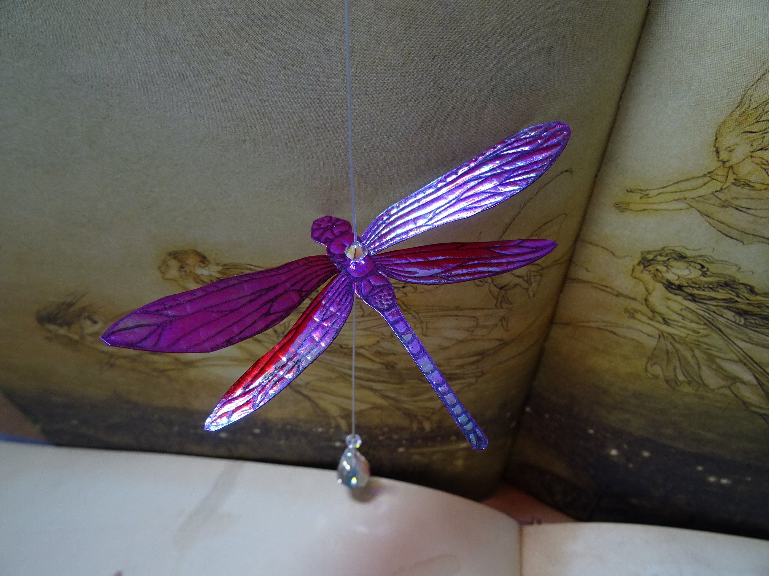 Dragonfly Suncatcher Raspberry