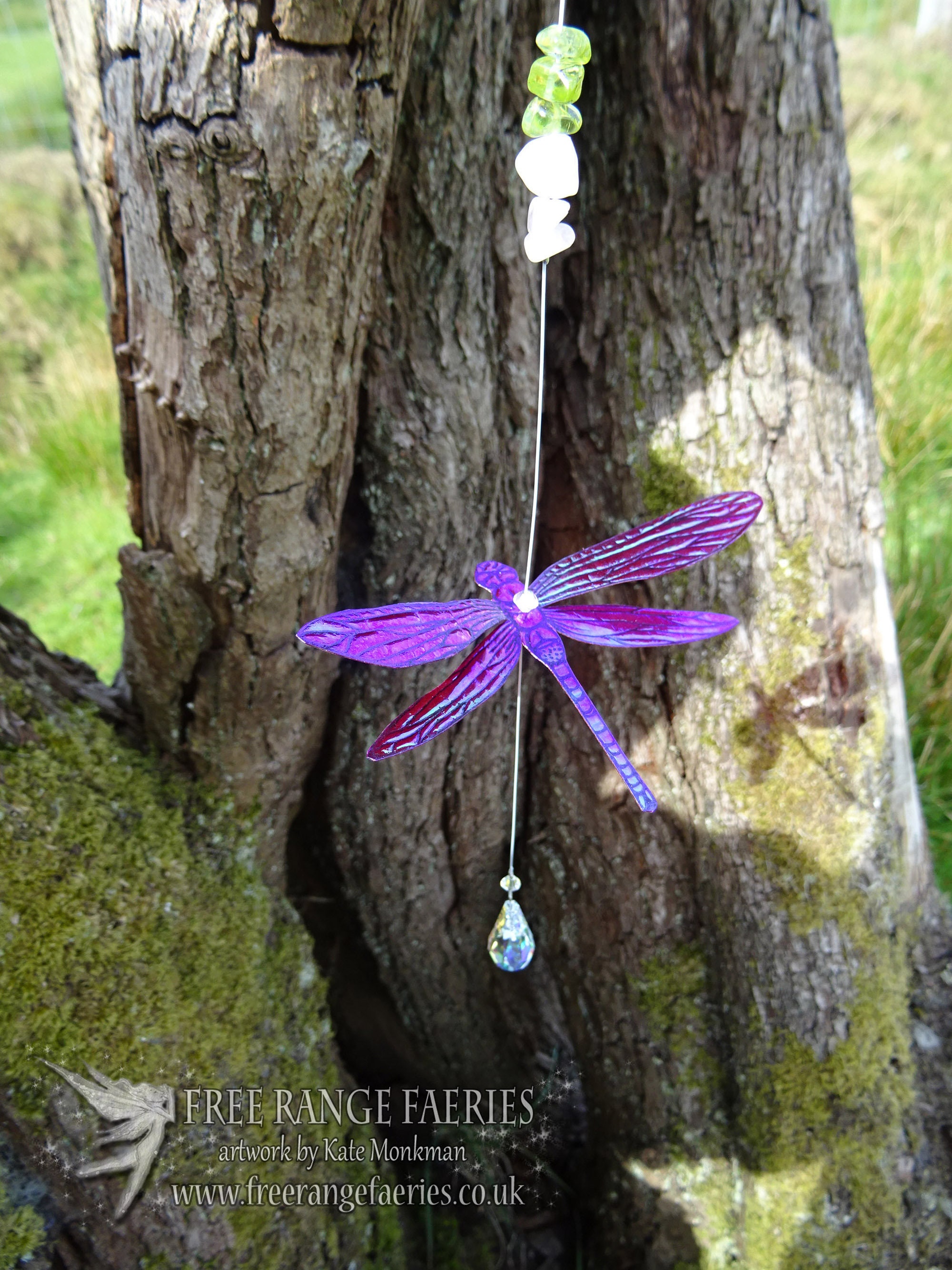 Dragonfly Suncatcher Raspberry