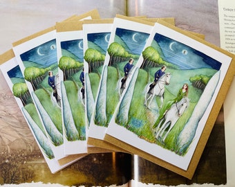 Spirit of Avalon ~ Pack of 6 Notelet Cards