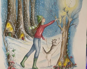 Spirited Away Original Watercolour Painting