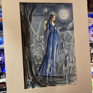 Moon Spirits – oryginalna akwarela