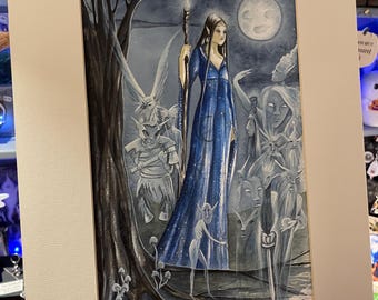 Moon Spirits - Original Watercolour Painting