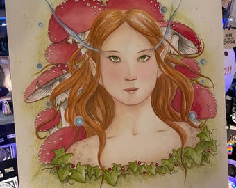 Earth Spirit ~ Original Watercolour Painting