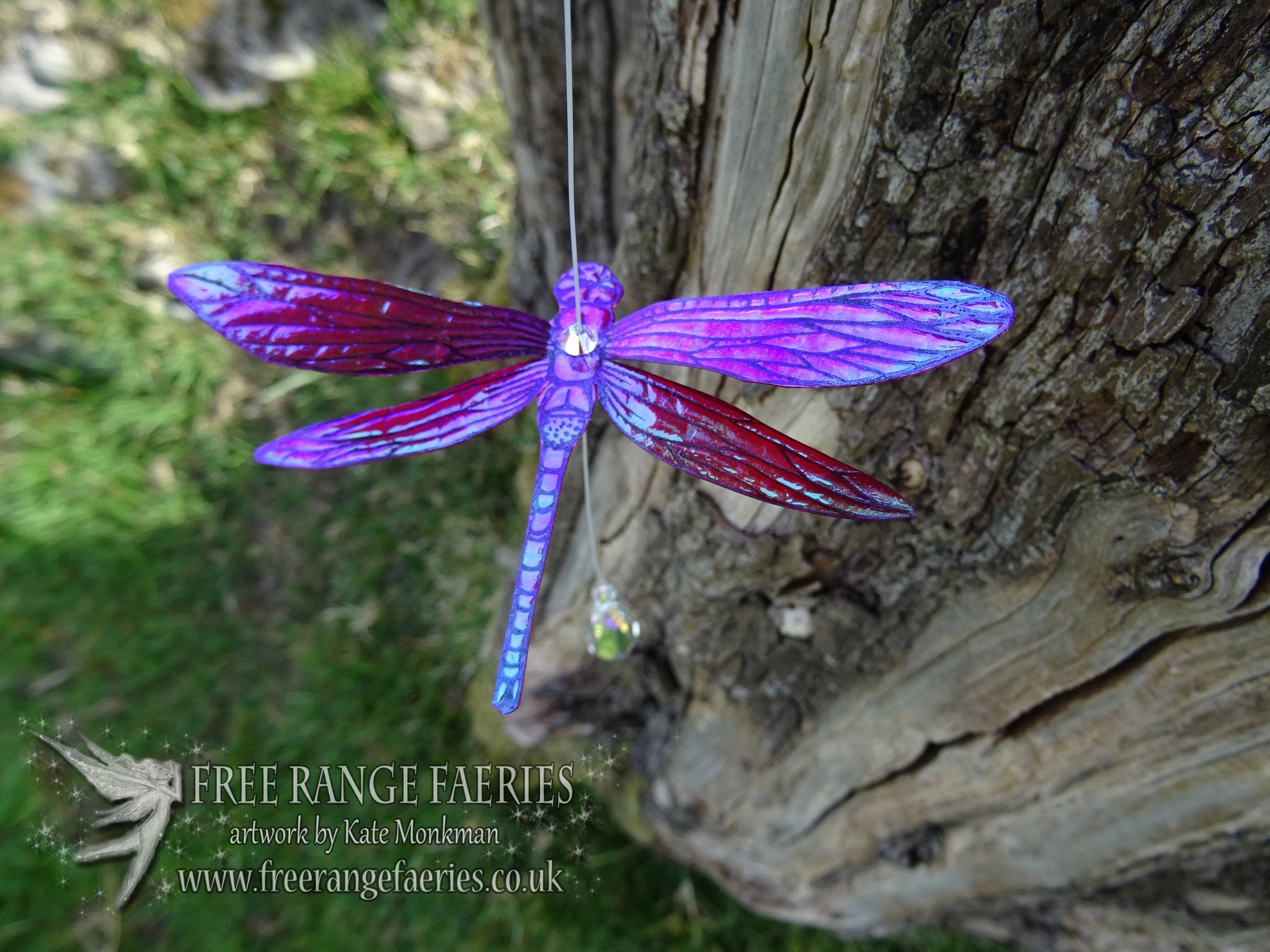 Dragonfly Suncatcher Raspberry