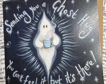 Ghost Hug! Ghost Greetings Card