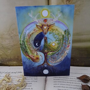 Celtic Goddess, Value Card Pack, Pack of 6, Goddess, Pagan, Elen of the Ways, Cerridwen, Arianrhod, Spiritual Art Cards, Celtic Shaman image 8