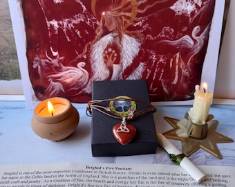 Brighid's Fire ~ Pendant and Print Set